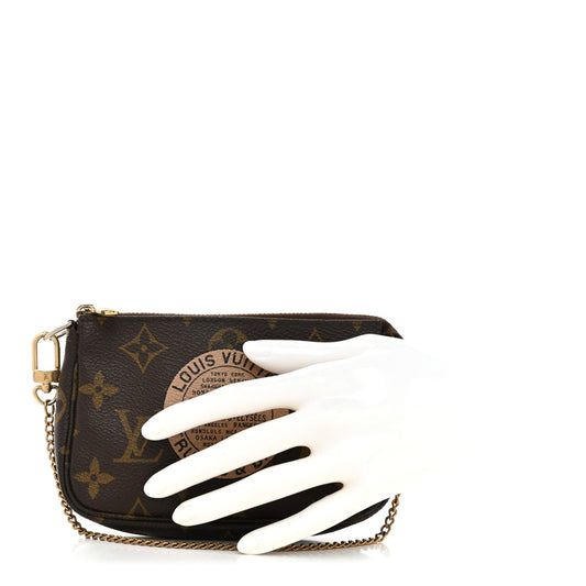 Monogram Complice Trunks and Bags Mini Pochette Accessories Beige