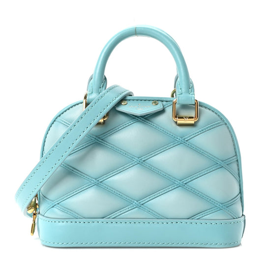 Lambskin Malletage Alma Nano Lagoon Blue