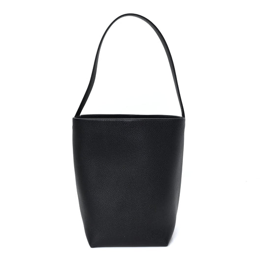 Grained Calfskin Medium N/S Park Tote Black