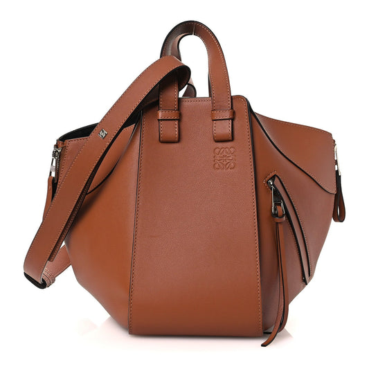 Calfskin Small Hammock Shoulder Bag Tan