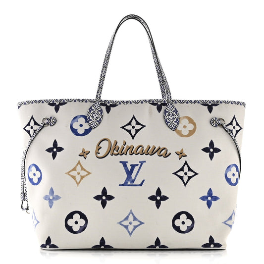 Monogram Canvas By The Pool Okinawa 2.0 Neverfull GM Blue