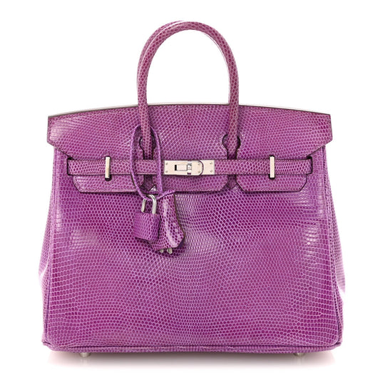 Lizard Birkin 25 Violet