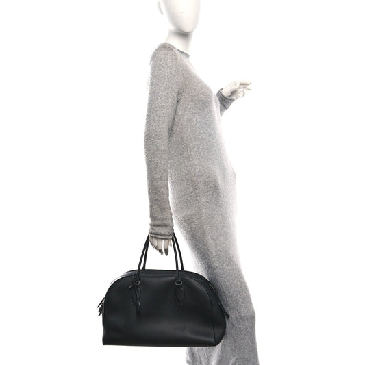 Matte Grained Calfskin India 15.75 Black