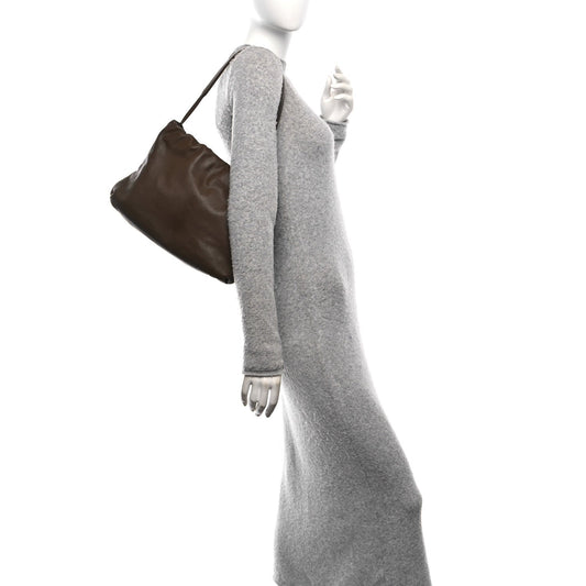 Goatskin XL Bourse Bag Brown Melange