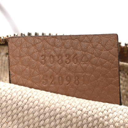 Pebbled Calfskin Small Soho Disco Bag Rose Beige