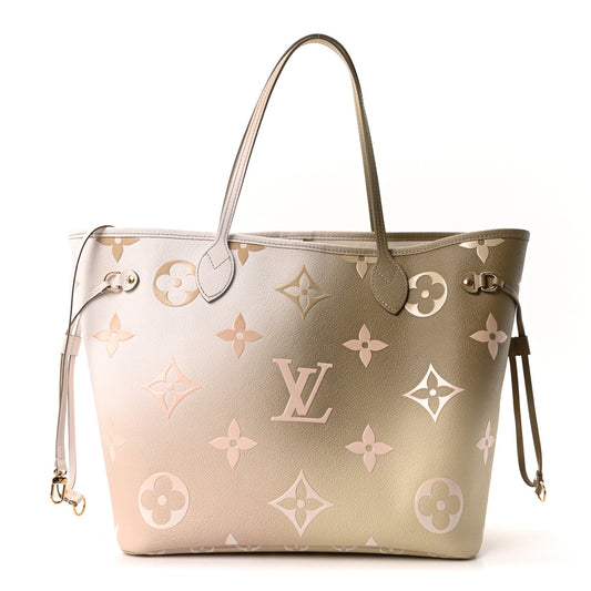 Monogram Giant Spring In The City Neverfull MM Sunset Kaki