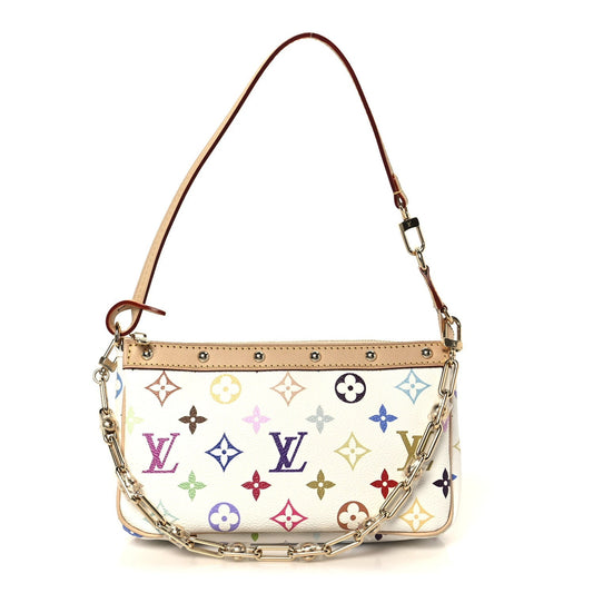 LV X TM Monogram Multicolor Pochette Accessories White
