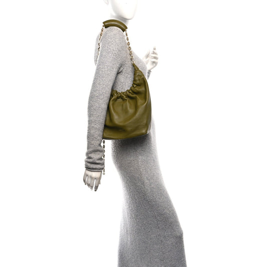 Mellow Nappa Small Squeeze Bag Olive