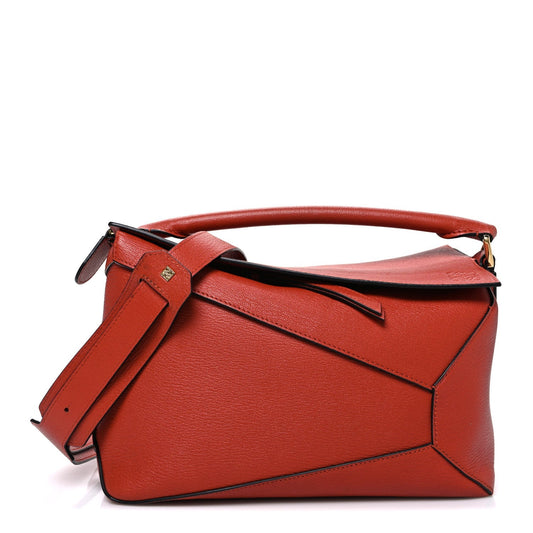 Calfskin Medium Puzzle Bag Scarlet