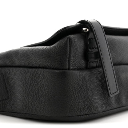 Soft Grained Calfskin XS Military Messenger Bag Black