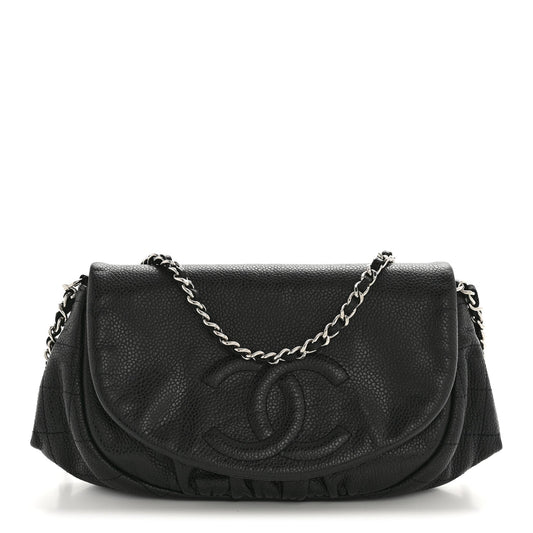Caviar Half Moon Wallet On Chain WOC Black