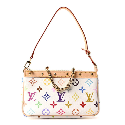 LV X TM Monogram Multicolor Pochette Accessories White
