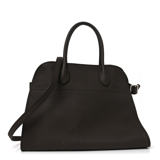 Matte Grained Calfskin Soft Margaux 12 Dark Chocolate