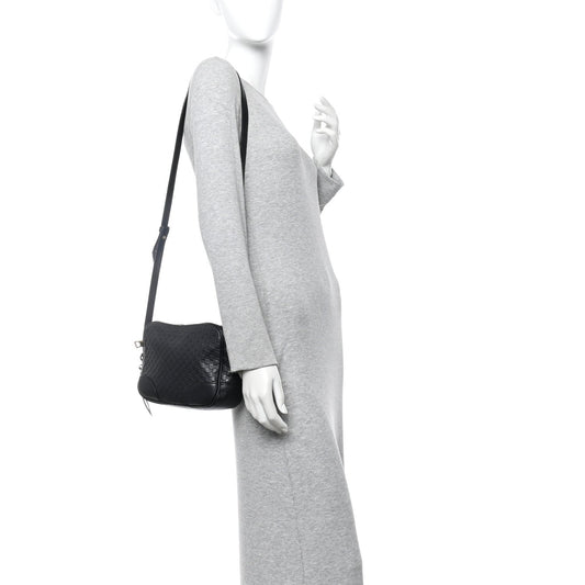 Microguccissima Mini Bree Messenger Bag Black