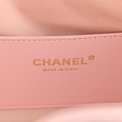 Caviar Quilted Mini Chanel 25 Handbag Light Pink