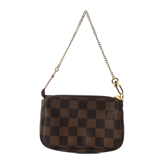 Damier Ebene 2020 Christmas Animation Big Wheel Mini Pochette Accessories Rose Ballerine