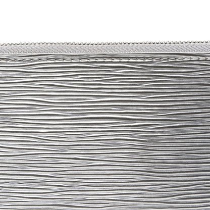 Epi Pochette Accessories Metallic Silver