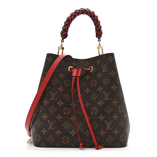 Monogram Braided Neonoe Coquelicot