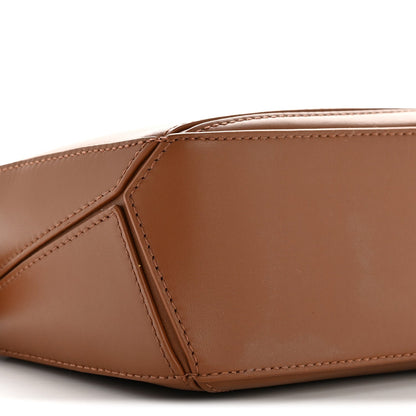 Satin Calfskin Mini Puzzle Bag Pecan