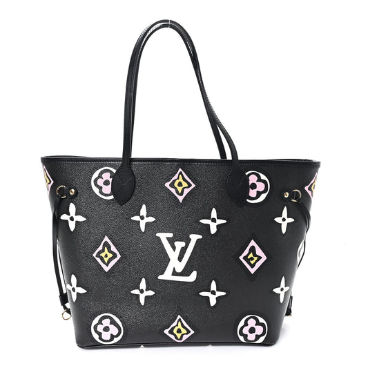 Monogram Giant Wild at Heart Neverfull MM Black
