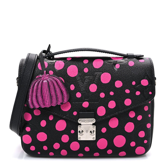 LV x YK Empreinte Monogram Giant Pochette Metis Black Fuchsia