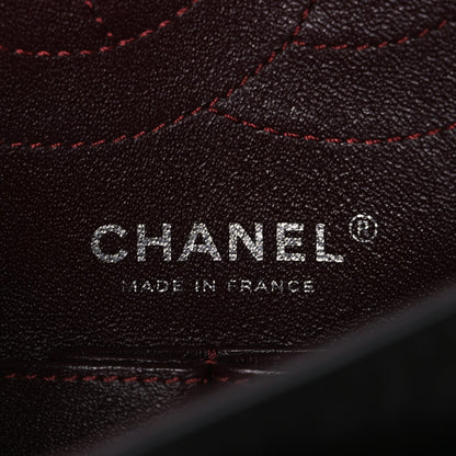 Aged Calfskin Quilted 2.55 Reissue 225 Flap Black