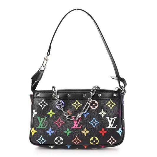LV X TM Monogram Multicolor Pochette Accessories Black