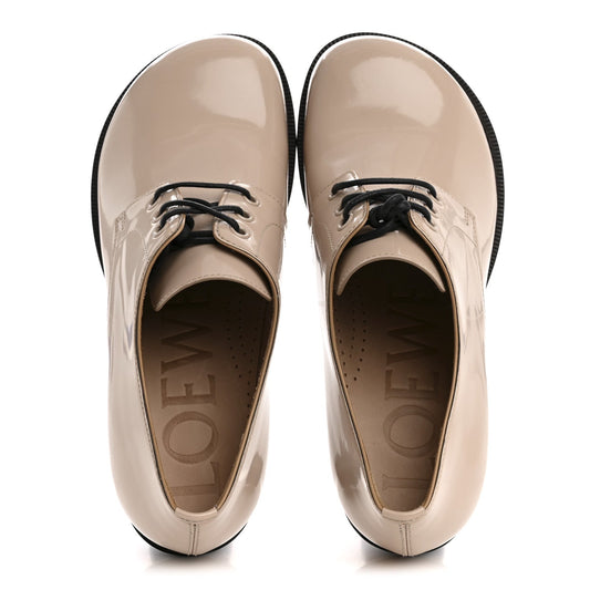Brushed Calfskin Campo Derby Loafers 40 Light Pink