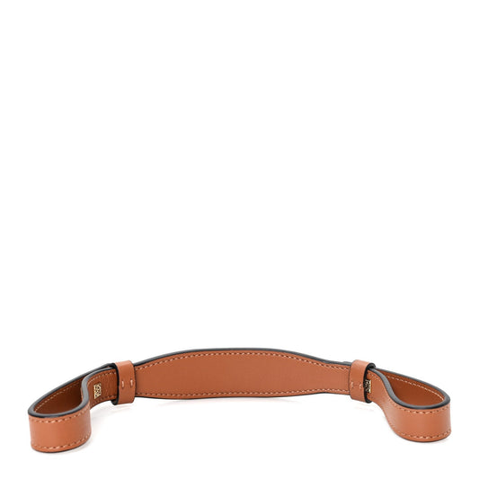 Calfskin Branded Short Strap Tan