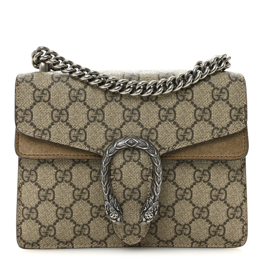 GG Supreme Monogram Mini Dionysus Shoulder Bag Taupe