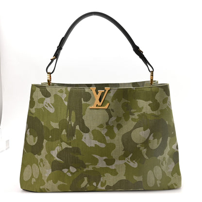 LV X TM Washed Denim Artycapucines Camouflage XXXL Khaki