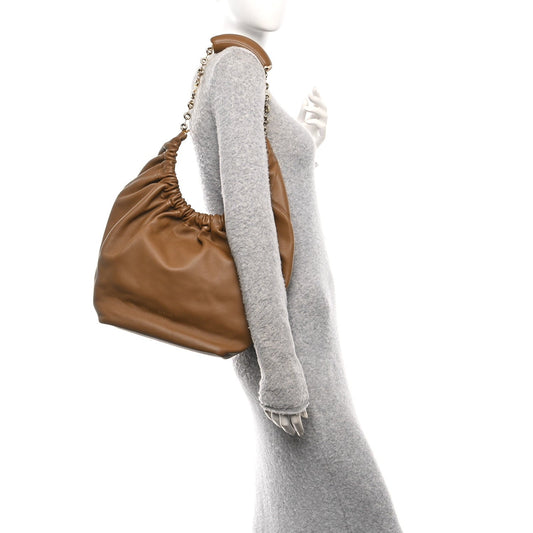 Mellow Nappa Small Squeeze Bag Oak