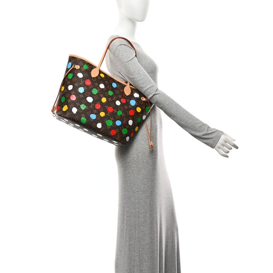 LV X YK Monogram Dots Neverfull MM