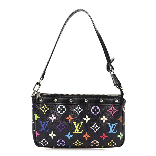 LV X TM Monogram Multicolor Pochette Accessories Black
