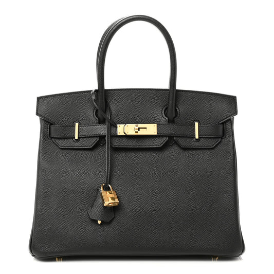 Epsom Birkin 30 Black