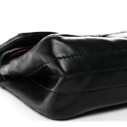 Lambskin Quilted Crush 2.55 Reissue 225 Flap Black