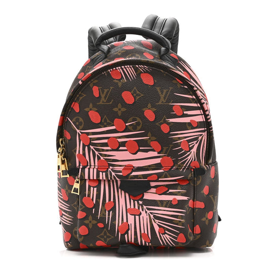 Monogram Jungle Dots Palm Springs Backpack PM Sugar Pink Poppy