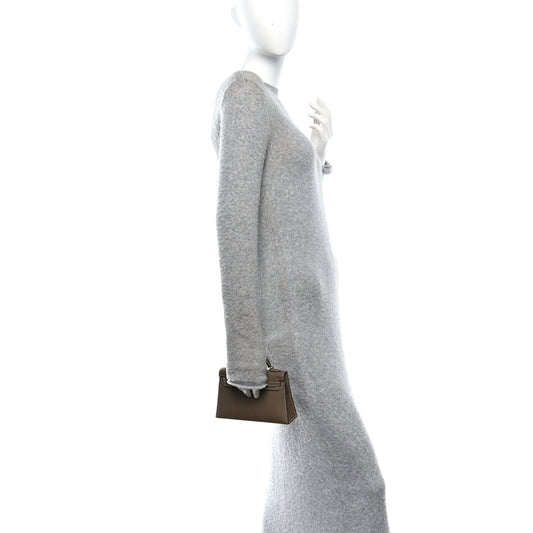 Epsom Mini Kelly Sellier 20 Etoupe