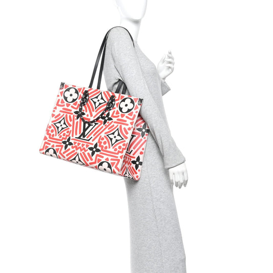 Monogram Giant Crafty Onthego GM Creme Rouge Black