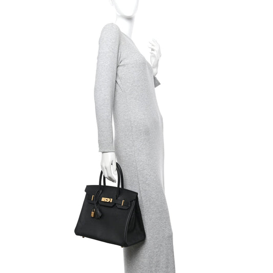 Epsom Birkin 30 Black