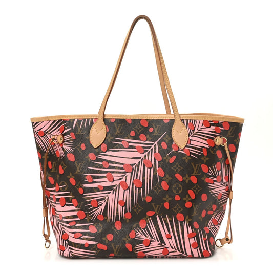 Monogram Jungle Dots Neo Neverfull MM Sugar Pink Poppy