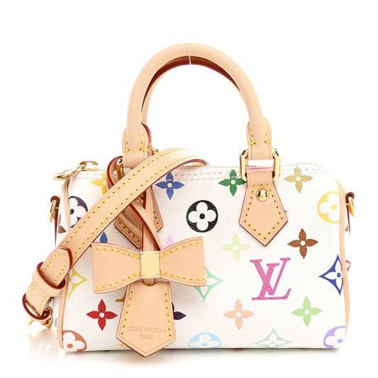 LV X TM Monogram Multicolor Nano Speedy White