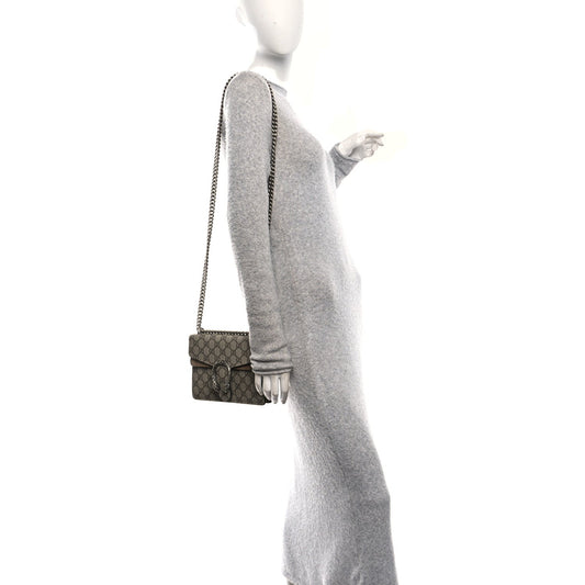 GG Supreme Monogram Mini Dionysus Shoulder Bag Taupe