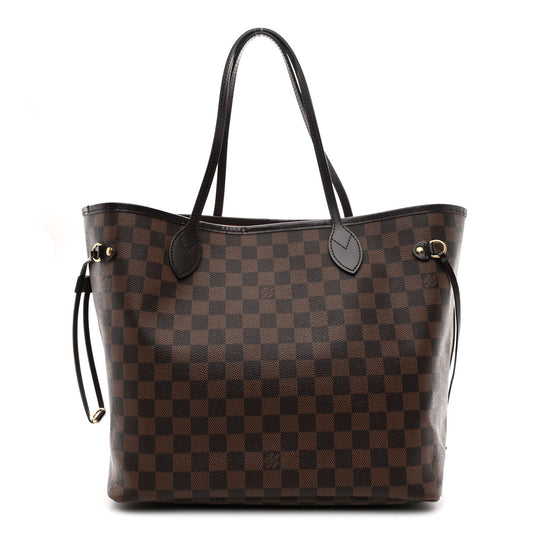 Damier Ebene Neo Neverfull MM Rose Ballerine