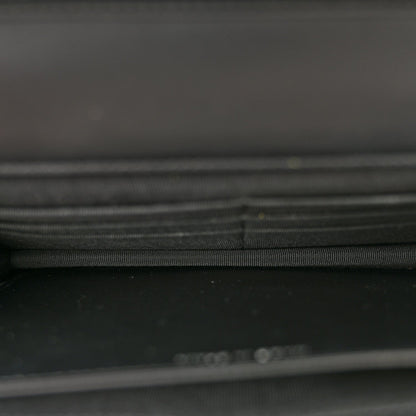Patent Calfskin Quilted Reissue Wallet On Chain WOC So Black