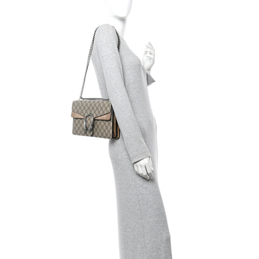 GG Supreme Monogram Small Dionysus Shoulder Bag Taupe
