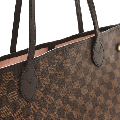 Damier Ebene Neo Neverfull MM Rose Ballerine
