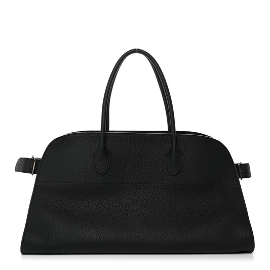 Matte Grained Calfskin EW Margaux Black