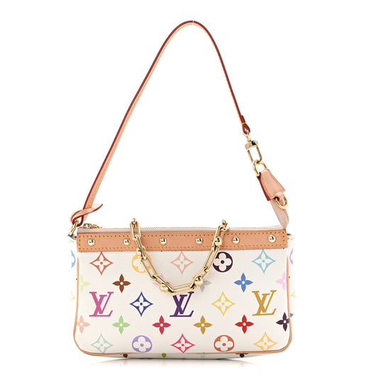 LV X TM Monogram Multicolor Pochette Accessories White