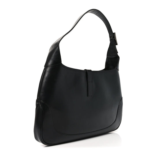 Calfskin Small Jackie O Hobo Black